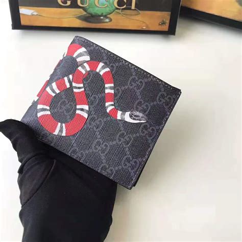 gucci men gg supreme wallet stores|kingsnake print Gg Supreme wallet.